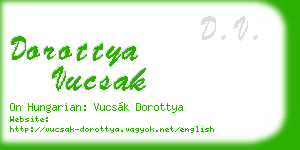 dorottya vucsak business card